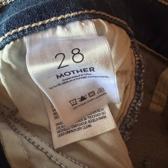 NWOT! 👖 MOTHER The Hustler Roller Sneak Jeans – Easy Does It – Size 28 - Picture 7 of 7